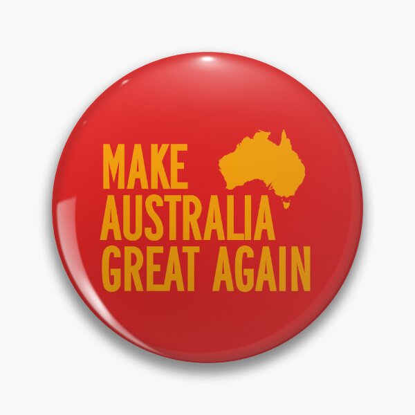 Item preview, Make Australia Great Again (MAGA) Map Gold designed and sold by Groovys-Goods.