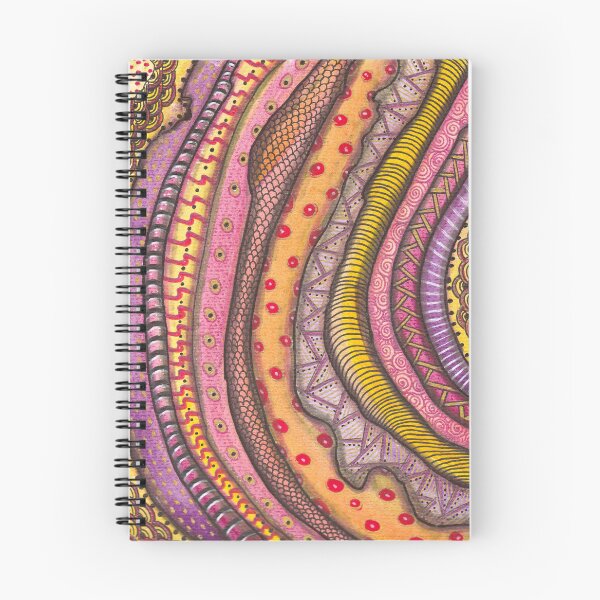 Item preview, Warm Golden Waves - Organic Zentangle Patterns designed and sold by ColorWander.