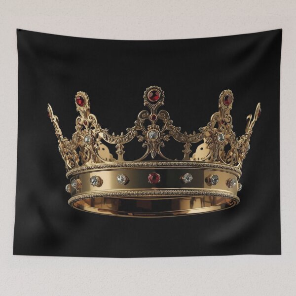 Item preview, Royal Gold Crown, Luxury King & Queen Jewel Design designed and sold by Moodune.