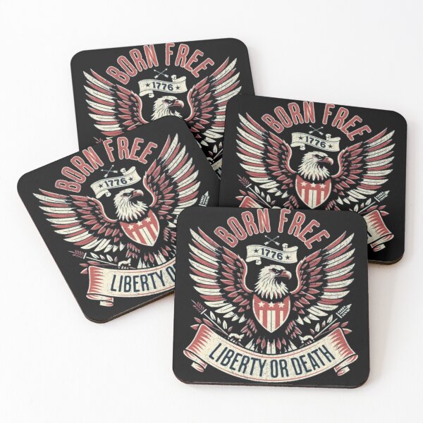 Item preview, Born Free: Liberty or Death - Vintage 1776 Patriotic Eagle Graphic designed and sold by GenZFashion000.