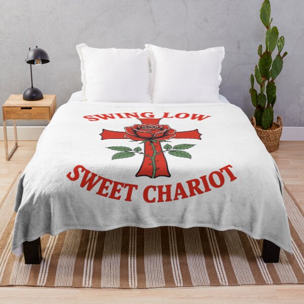Item preview, Swing Low Sweet Chariot Cross and Rose Motif designed and sold by taiche.
