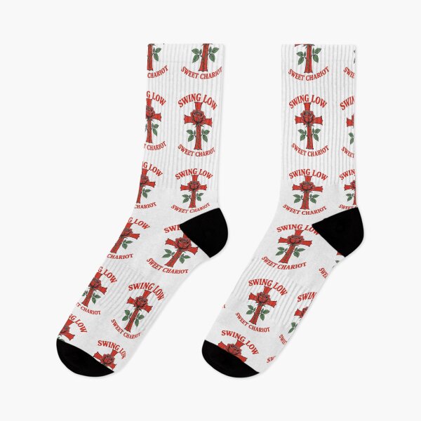 Item preview, Swing Low Sweet Chariot Cross and Rose Motif designed and sold by taiche.