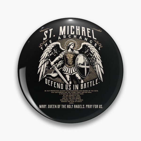 Item preview, Saint Michael The Archangel Prayer Catholic Christian Pastor designed and sold by eloisestewart.
