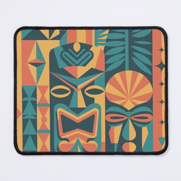 Item preview, Mid-Century Modern Tiki Art Print | Retro Atomic Polynesian Tropical Design designed and sold by Tamas Das.