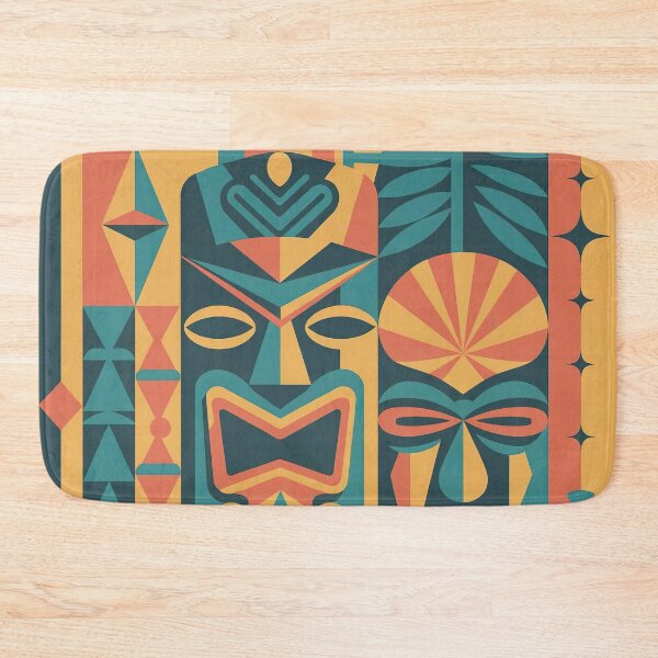Item preview, Mid-Century Modern Tiki Art Print | Retro Atomic Polynesian Tropical Design designed and sold by Tamas Das.
