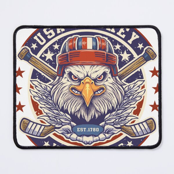 Item preview, Vintage USA Hockey Captain Emblem designed and sold by xiir.