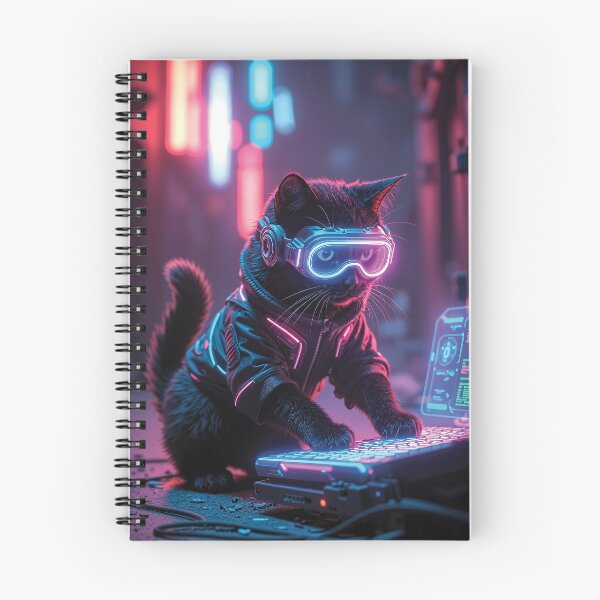 Item preview, Cyberpunk Hacker Black Cat Holographic Keyboard designed and sold by Jaani-T.