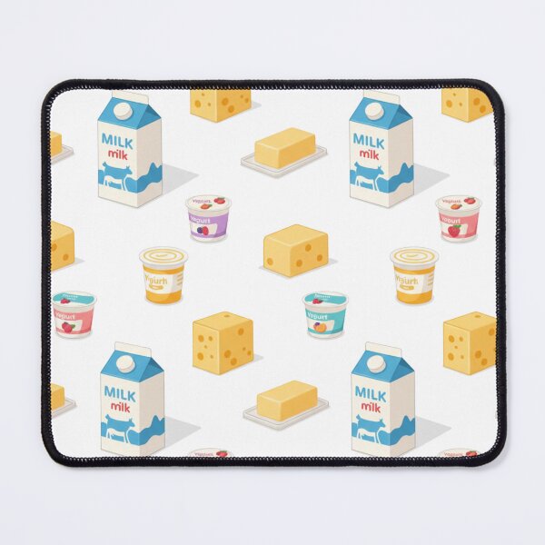 Item preview, Milk and Dairy Products Pattern Art designed and sold by PriyankaSonara.