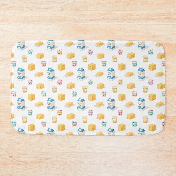 Item preview, Milk and Dairy Products Pattern Art designed and sold by PriyankaSonara.