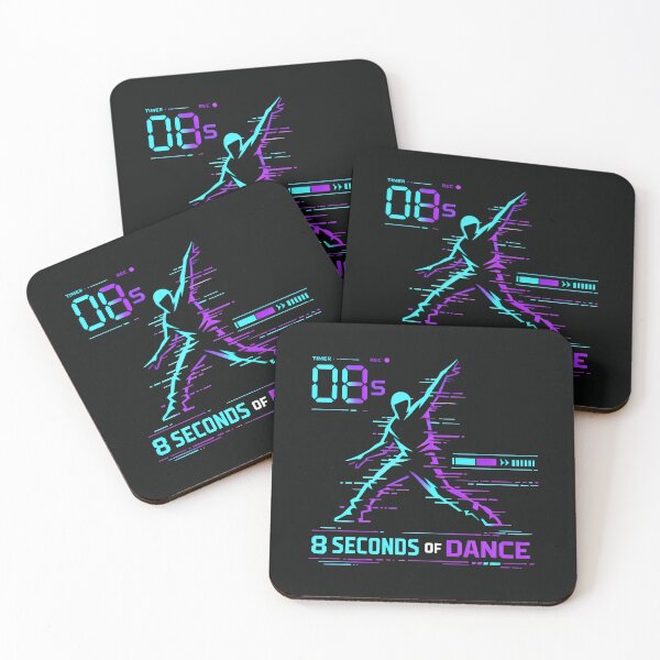 Item preview, 8 Seconds of Dance Neon Aesthetic Viral Trends designed and sold by SplashTastic.