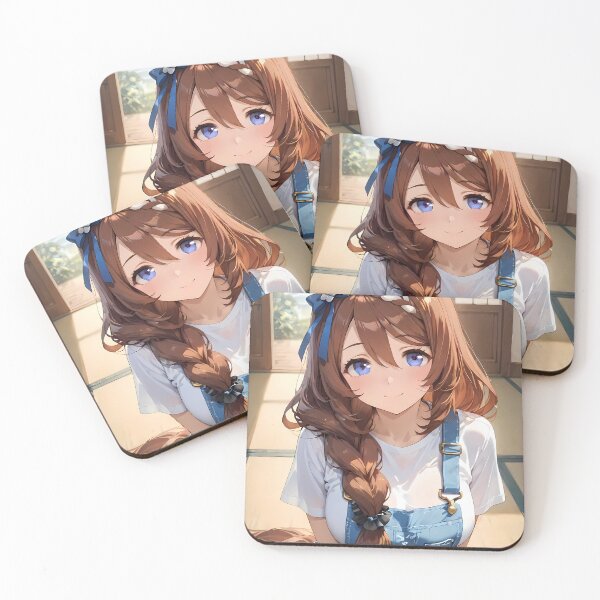 Item preview, Super Creek Uma Musume Cozy Tatami Smile With Blue Ribbon designed and sold by Spraykart.