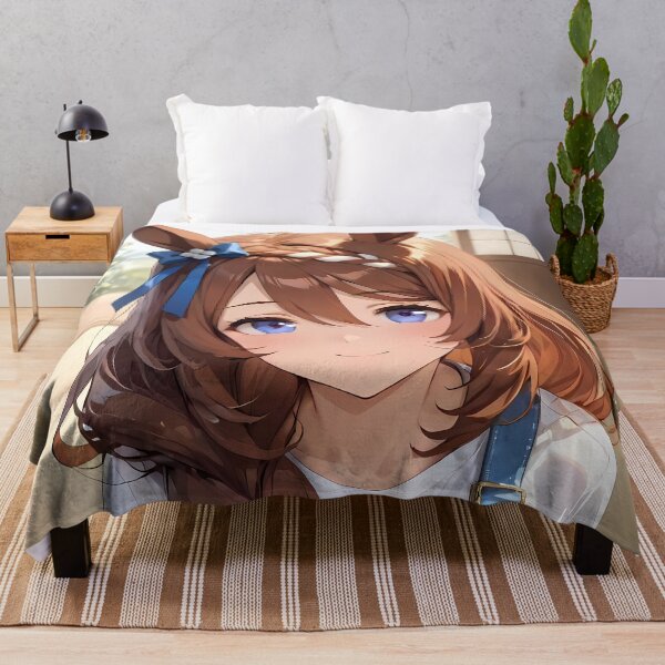 Item preview, Super Creek Uma Musume Cozy Tatami Smile With Blue Ribbon designed and sold by Spraykart.