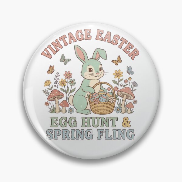 Item preview, Vintage Easter Egg Hunt & Spring Fling Bunny designed and sold by urbinet.