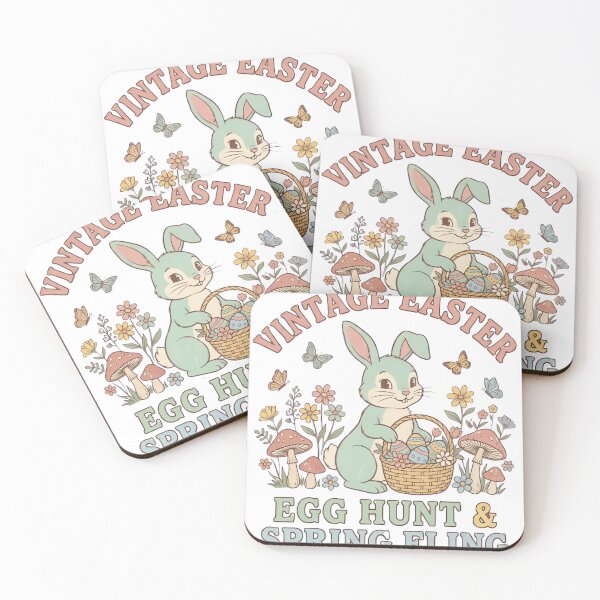 Item preview, Vintage Easter Egg Hunt & Spring Fling Bunny designed and sold by urbinet.