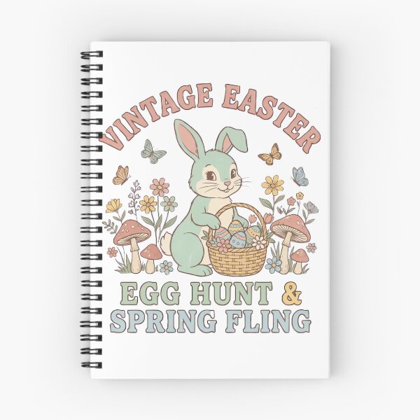 Item preview, Vintage Easter Egg Hunt & Spring Fling Bunny designed and sold by urbinet.