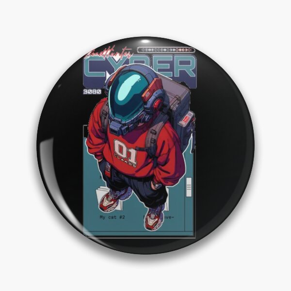 Item preview, Urban Cyber Soul - Red Techwear Astronaut Anime Style Graphic designed and sold by GenZFashion000.