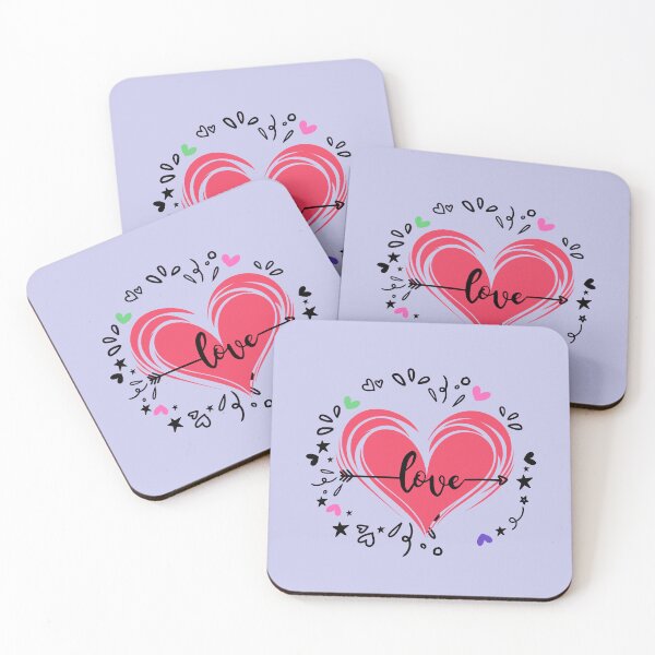 Item preview, Love Arrow Heart - Romantic Multi-Color Valentine Graphic designed and sold by PACS0011.