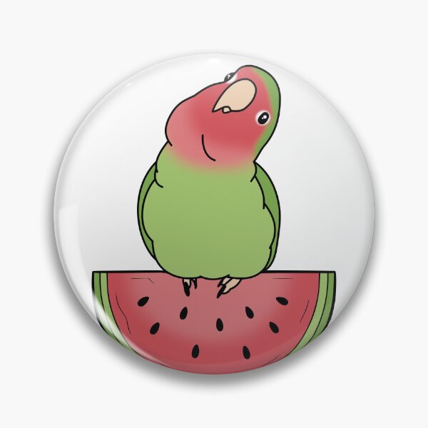 Item preview, watermelon lovebird designed and sold by FandomizedRose.