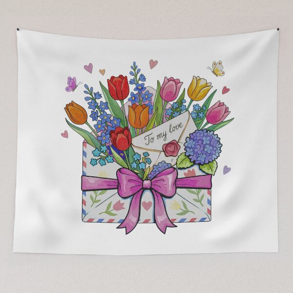 Item preview, A Letter Blooming with Love designed and sold by Anas Arts.