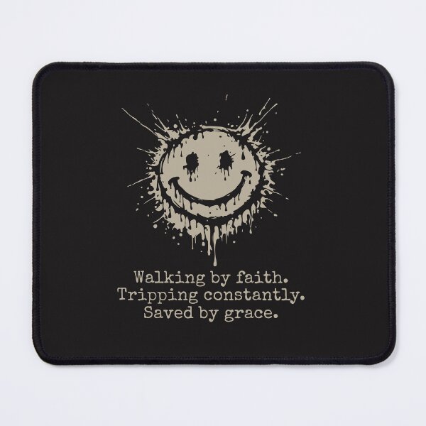 Item preview, Walking By Faith Saved By Grace Christian Quote designed and sold by kiralynstration.