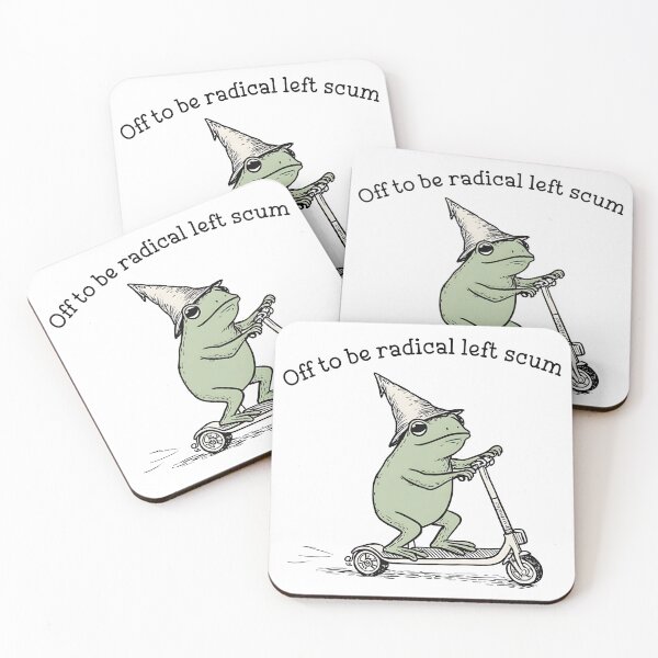 Item preview, Vintage Off To Be Radical Left Scum Frog designed and sold by SKULLS4INT.