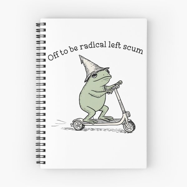 Item preview, Vintage Off To Be Radical Left Scum Frog designed and sold by SKULLS4INT.