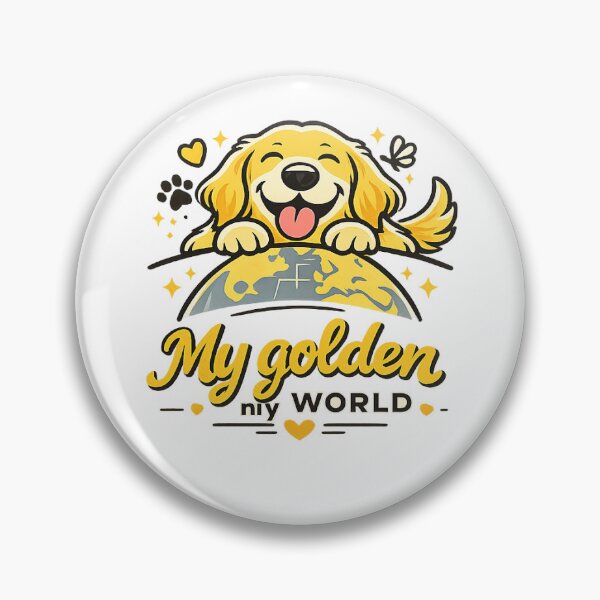 Item preview, My Golden My World Golden Retriever Gift designed and sold by WildVista.