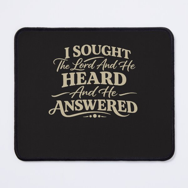 Item preview, I Sought The Lord And He Heard Christian Faith Quote designed and sold by kiralynstration.
