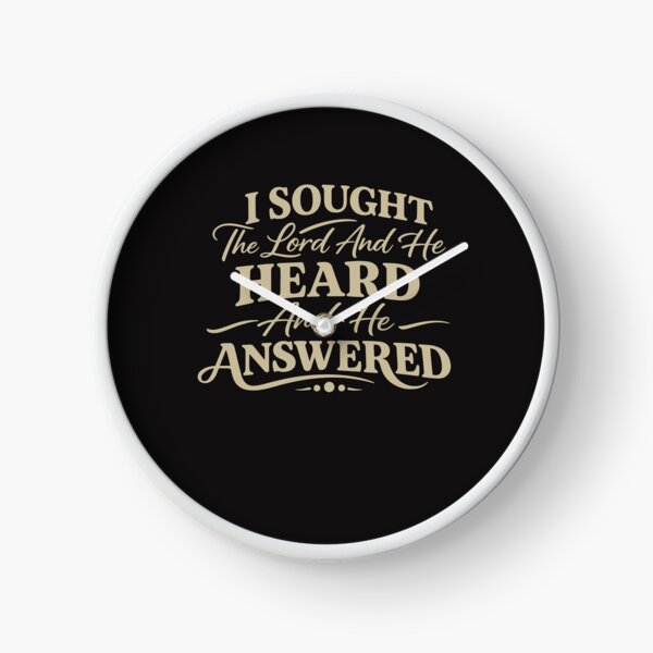 Item preview, I Sought The Lord And He Heard Christian Faith Quote designed and sold by kiralynstration.