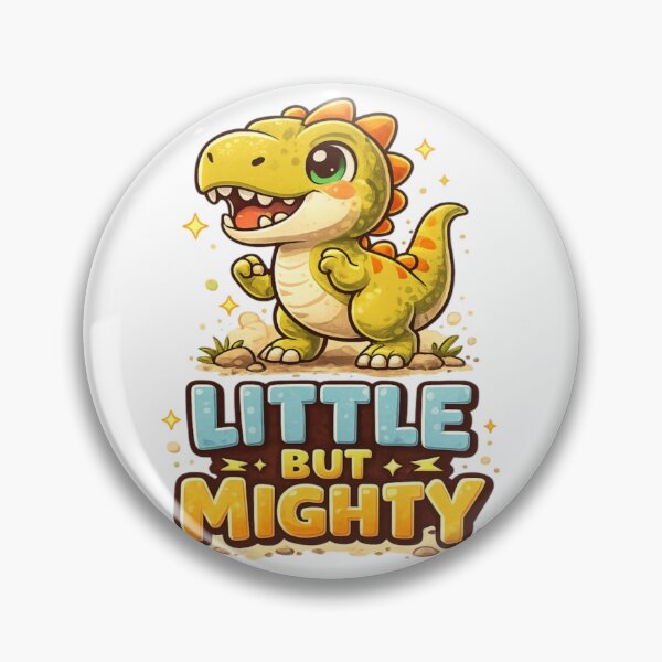Item preview, Little But Mighty Dinosaur Shirt – Cute Motivational Dino for Kids designed and sold by BhumiBliss.