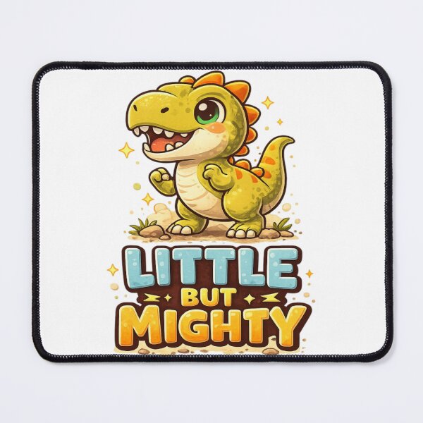 Item preview, Little But Mighty Dinosaur Shirt – Cute Motivational Dino for Kids designed and sold by BhumiBliss.