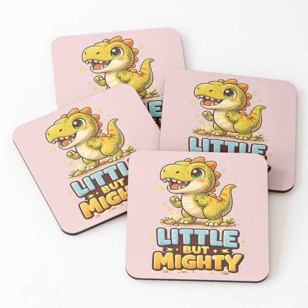 Item preview, Little But Mighty Dinosaur Shirt – Cute Motivational Dino for Kids designed and sold by BhumiBliss.