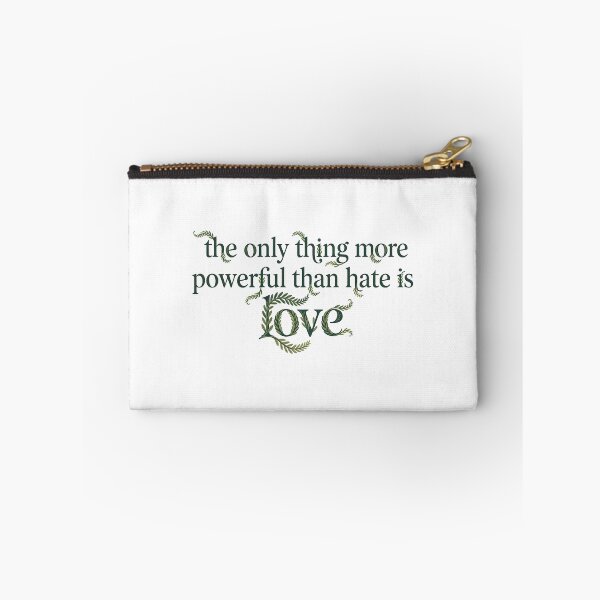 Item preview, Verdant Wisdom: Love Over Hate Botanical Typography designed and sold by zzz888.