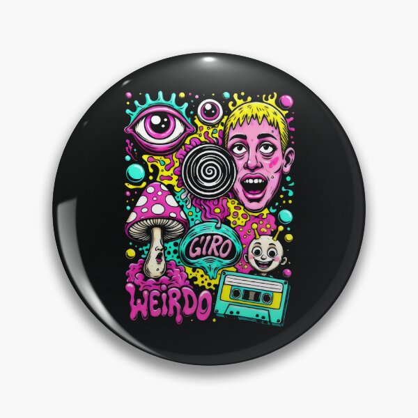 Item preview, Psychedelic Weirdo Retro Cassette Trippy Mushrooms designed and sold by SplashTastic.