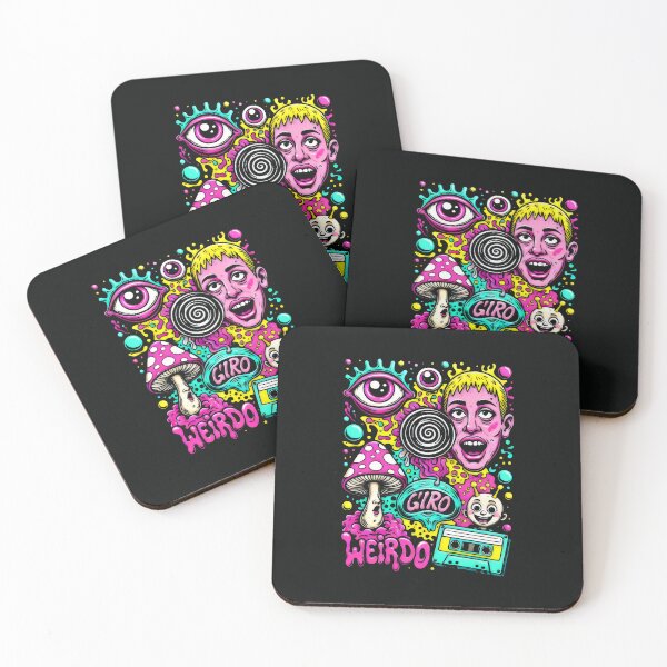 Item preview, Psychedelic Weirdo Retro Cassette Trippy Mushrooms designed and sold by SplashTastic.