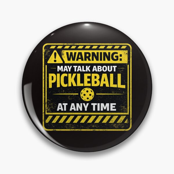 Item preview, Funny Pickleball Dad Gift – Warning May Talk About Pickleball – Humorous Father Player Design designed and sold by Pickleball-Gift.