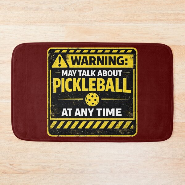 Item preview, Funny Pickleball Dad Gift – Warning May Talk About Pickleball – Humorous Father Player Design designed and sold by Pickleball-Gift.
