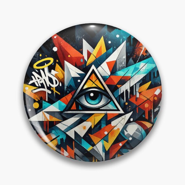 Item preview, All-Seeing Eye Graffiti. designed and sold by HubiUrbanStudio.