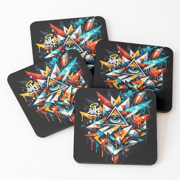 Item preview, All-Seeing Eye Graffiti. designed and sold by HubiUrbanStudio.