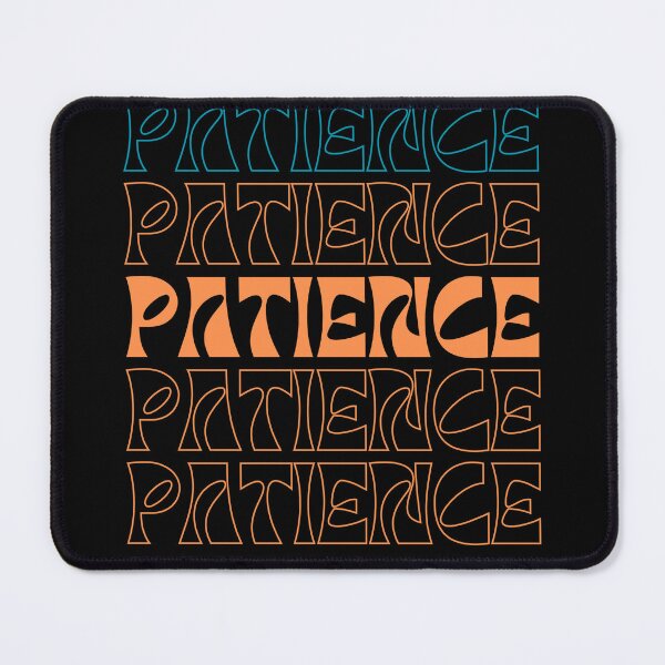 Item preview, Patience Make It Happen - Retro Groovy Wavy Typography designed and sold by PACS0011.