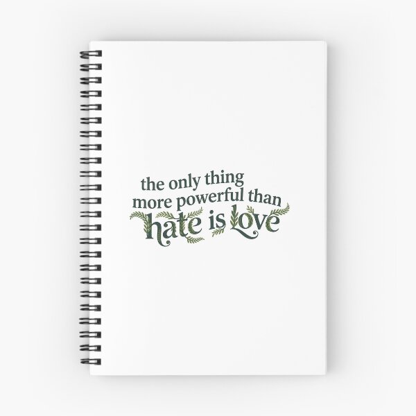 Item preview, Love Over Hate Botanical Typography designed and sold by zzz888.