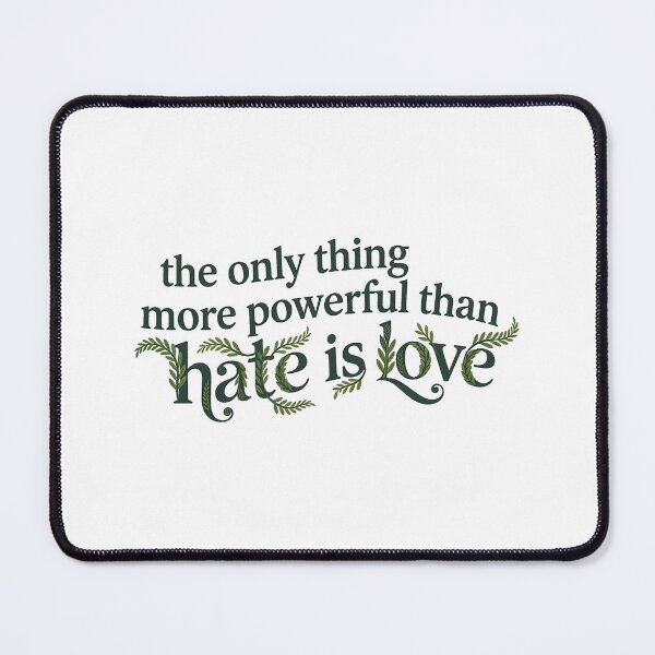 Item preview, Love Over Hate Botanical Typography designed and sold by zzz888.