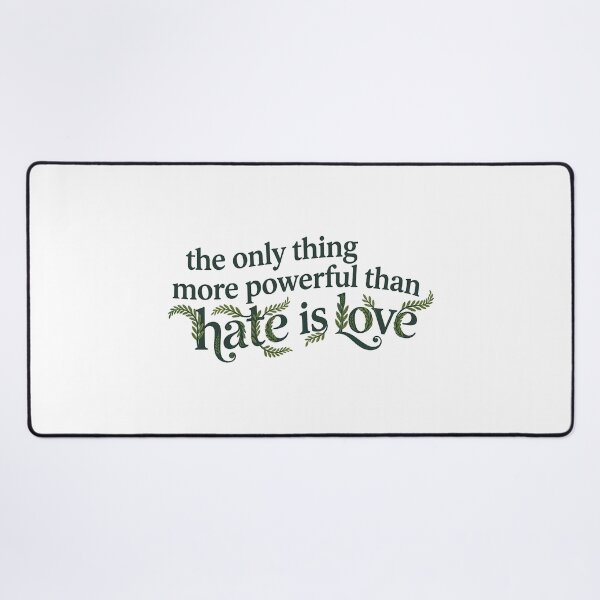 Item preview, Love Over Hate Botanical Typography designed and sold by zzz888.