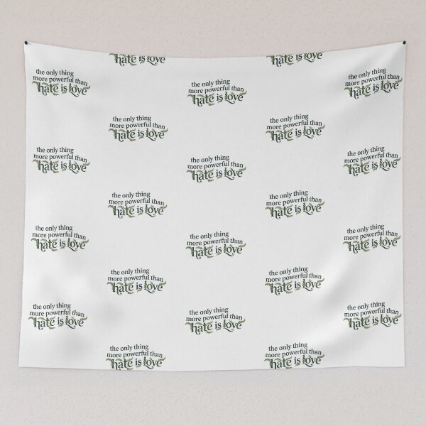 Item preview, Love Over Hate Botanical Typography designed and sold by zzz888.