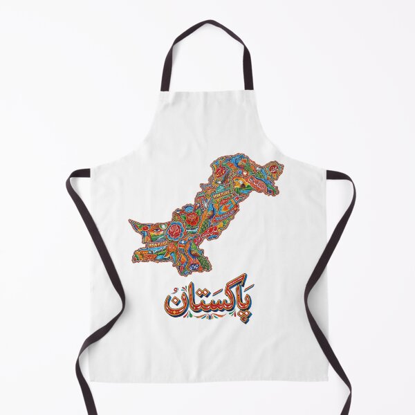 Item preview, Pakistan Map in Vibrant Traditional Truck Art designed and sold by Keepsake Kiosk.