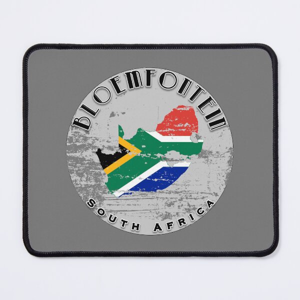 Item preview, Bloemfontein South Africa | Worn Flag Travel Badge designed and sold by World Designs.
