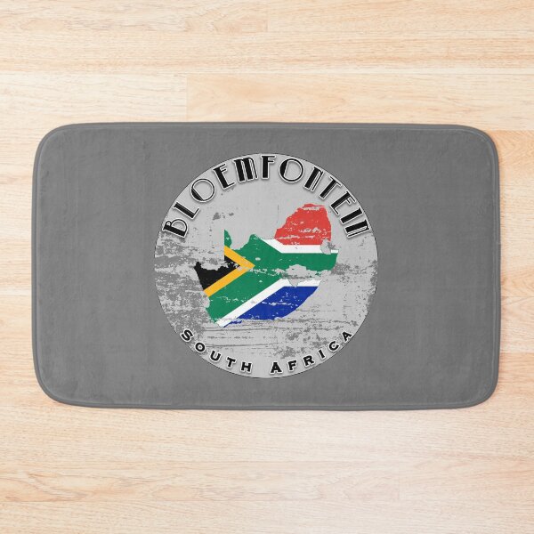 Item preview, Bloemfontein South Africa | Worn Flag Travel Badge designed and sold by World Designs.