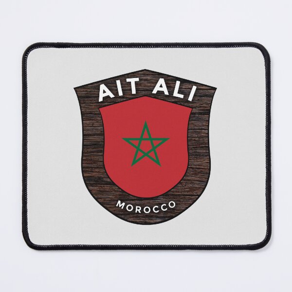 Item preview, Ait Ali Morocco | Flag Shield Travel Emblem designed and sold by World Designs.
