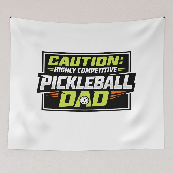 Item preview, Funny Pickleball Dad Gift – Caution Highly Competitive Pickleball Dad – Tournament Father Humor Design designed and sold by Pickleball-Gift.