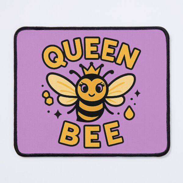 Item preview, Cute Queen Bee Cartoon with Crown designed and sold by OwnYourMood.